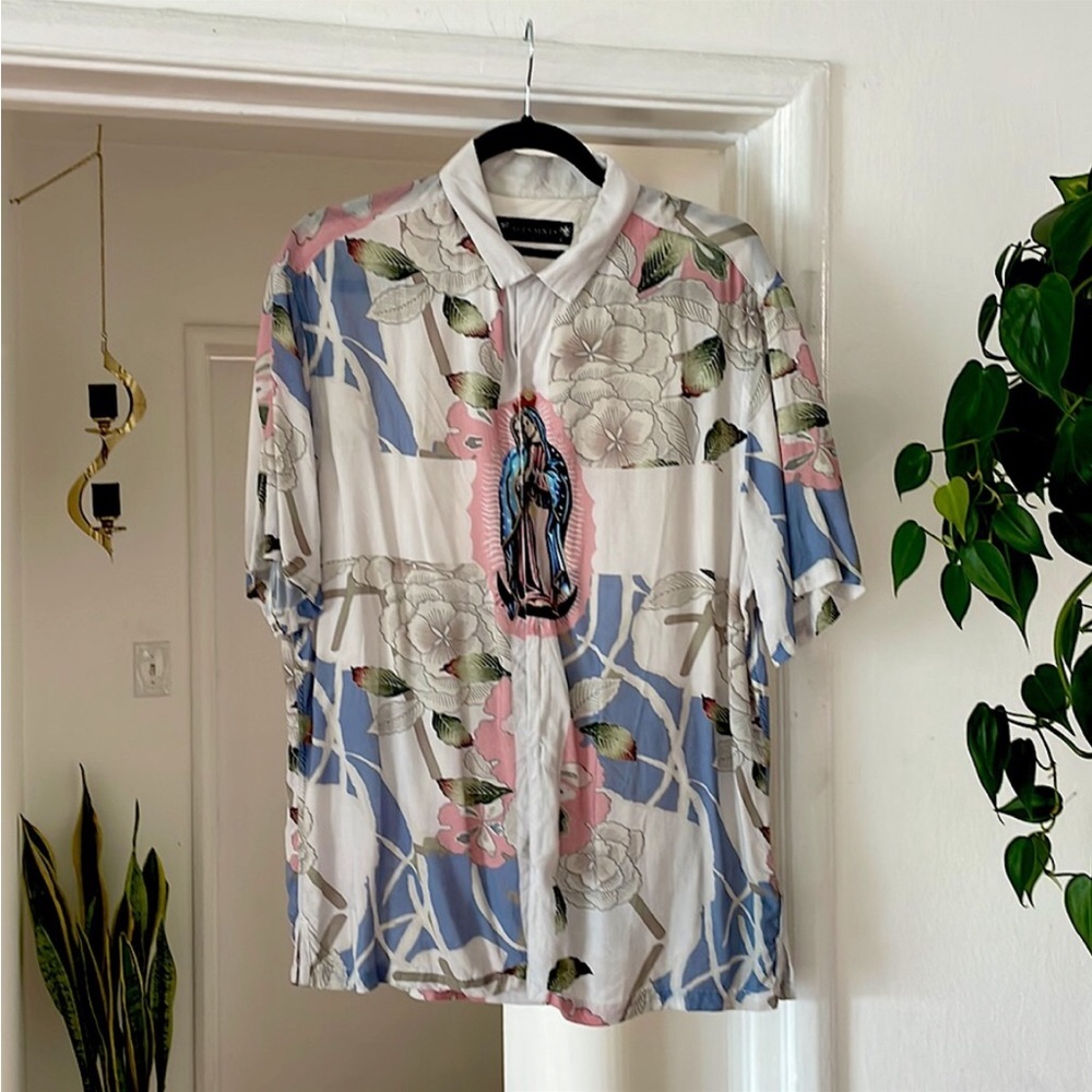 COPY - ISO Allsaints Puerto Short Sleeve Virgin Mary Shirt